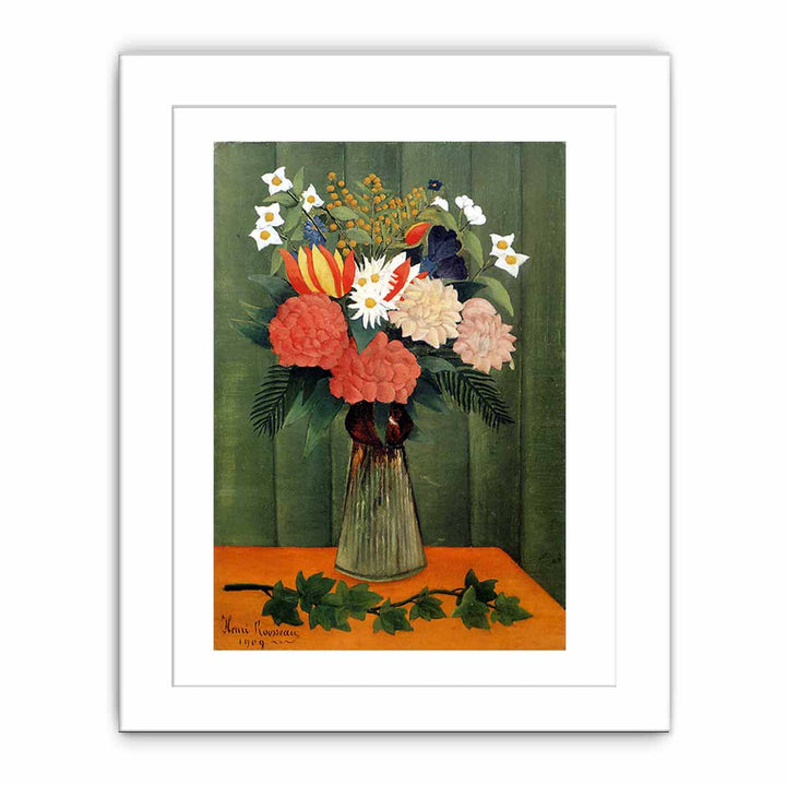 Bouquet Of Flowers With An Ivy Branch