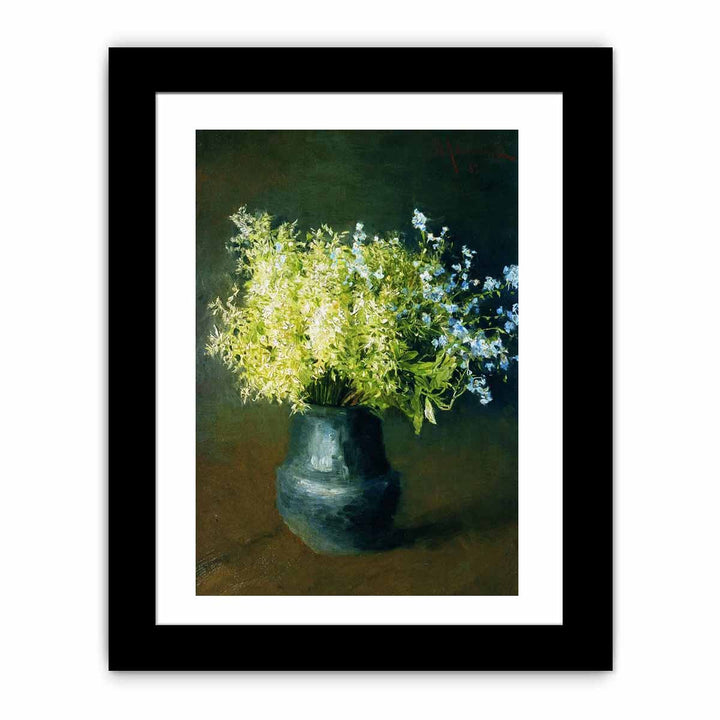 "Wild violets and Forget-me-not", painting by Isaac Levitan
