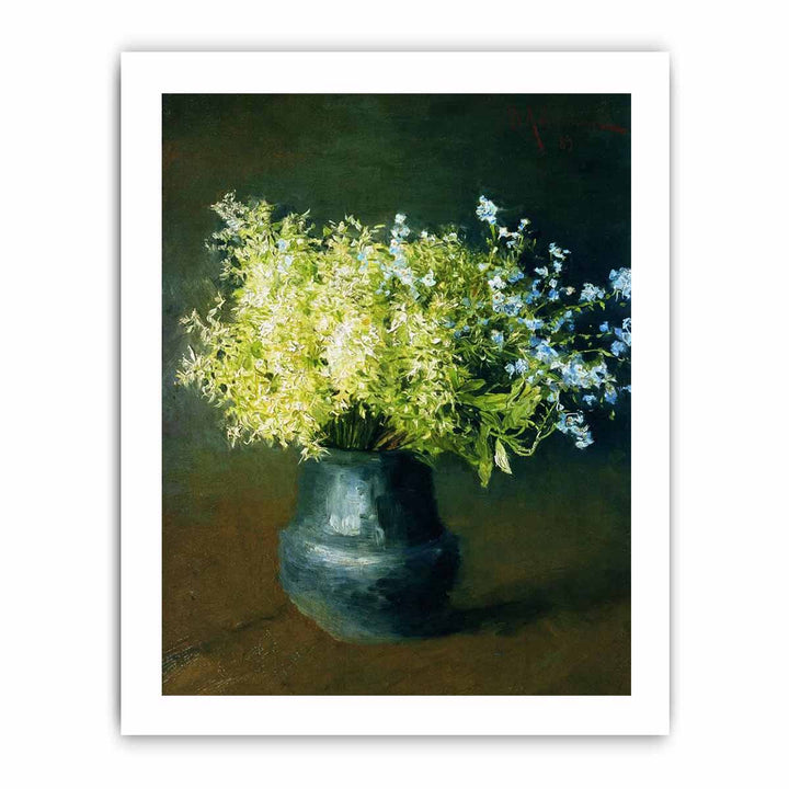 "Wild violets and Forget-me-not", painting by Isaac Levitan