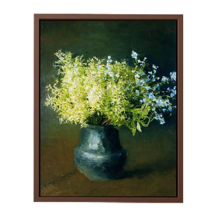 "Wild violets and Forget-me-not", painting by Isaac Levitan