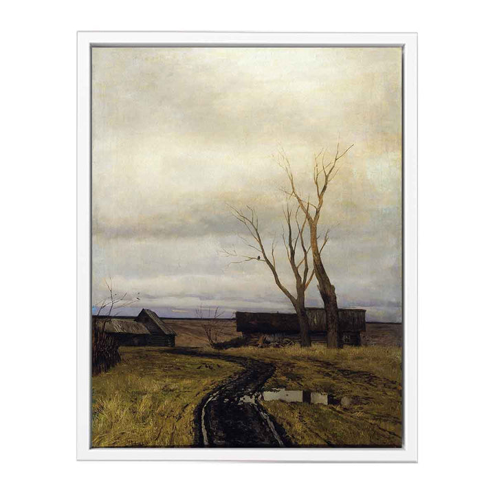 Autumn. Village road