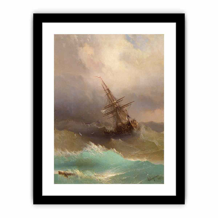 Ship in the Stormy Sea