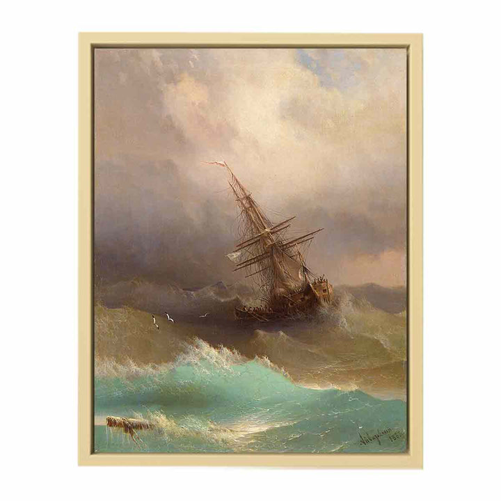 Ship in the Stormy Sea