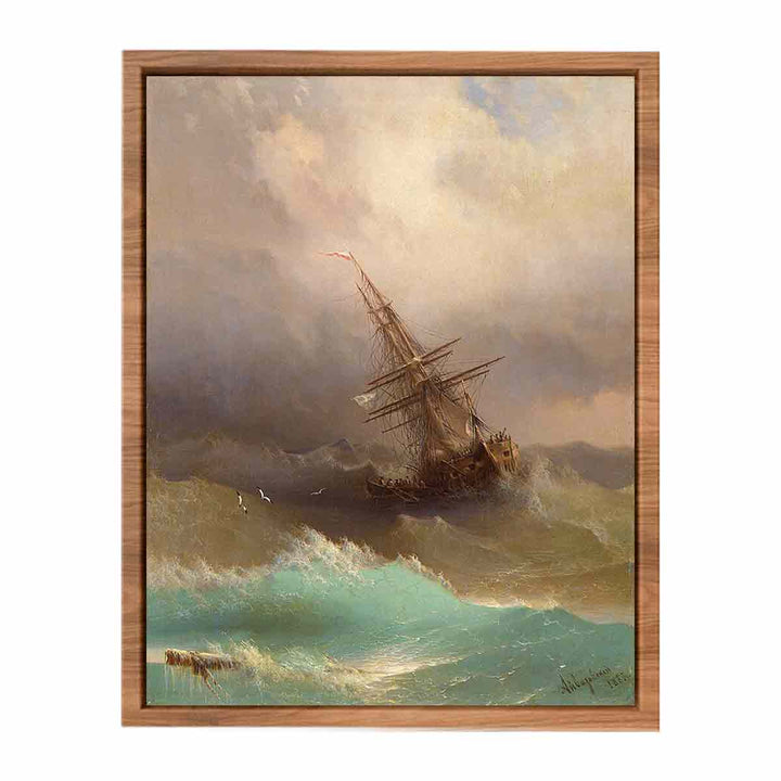 Ship in the Stormy Sea