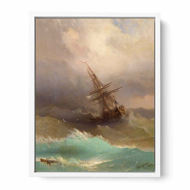 Ship in the Stormy Sea
