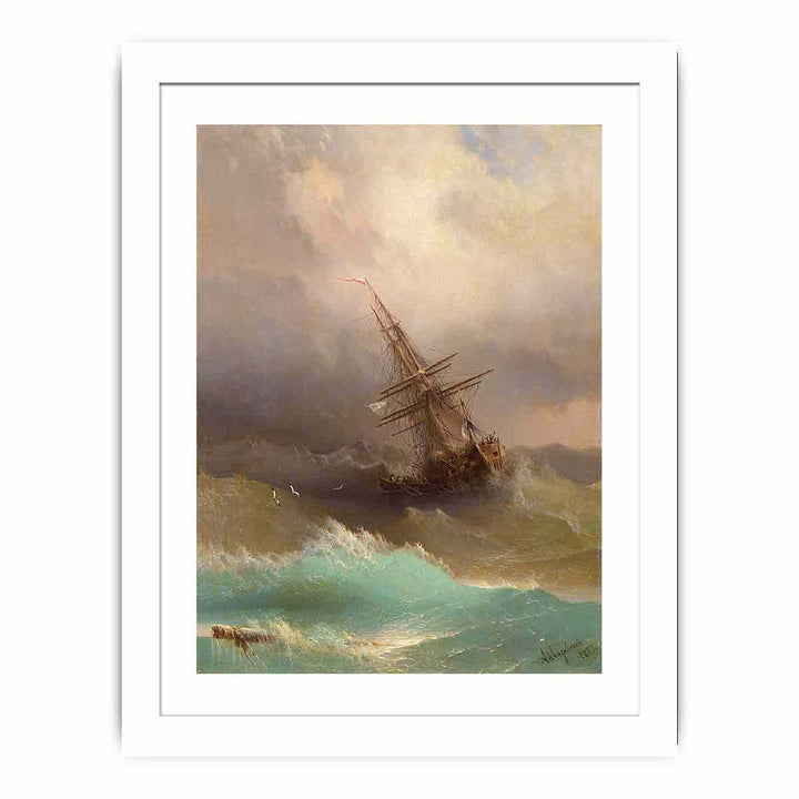 Ship in the Stormy Sea