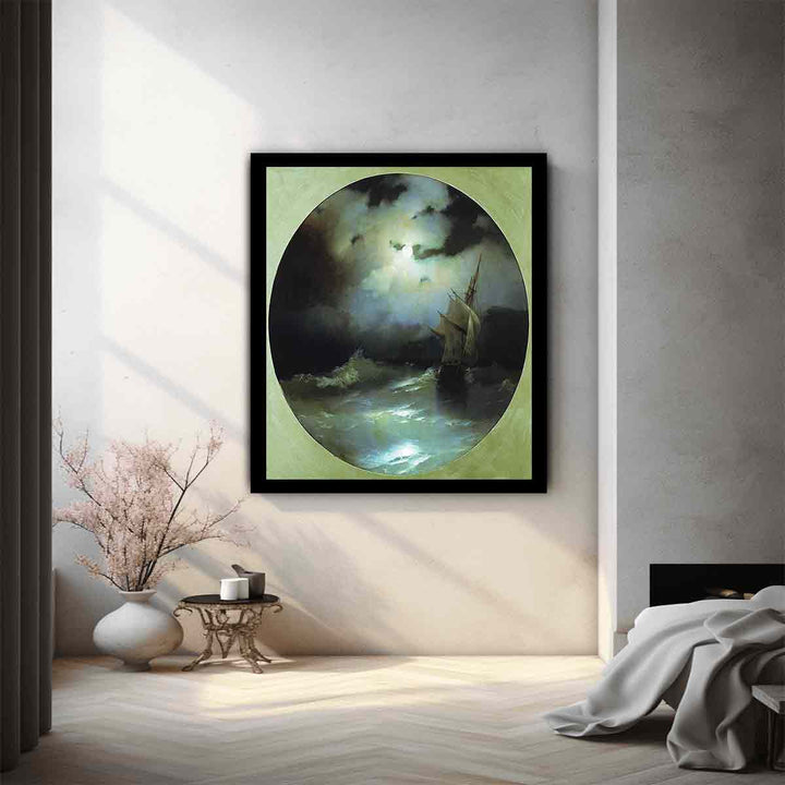 Sea on a Moonlit Night