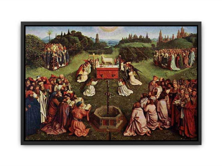 The Ghent Altarpiece- Adoration of the Lamb 1425-29