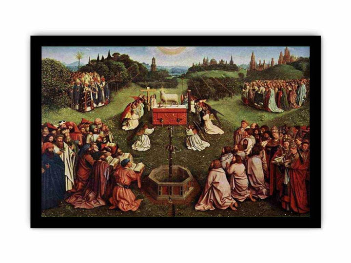 The Ghent Altarpiece- Adoration of the Lamb 1425-29