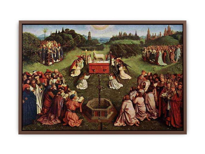 The Ghent Altarpiece- Adoration of the Lamb 1425-29