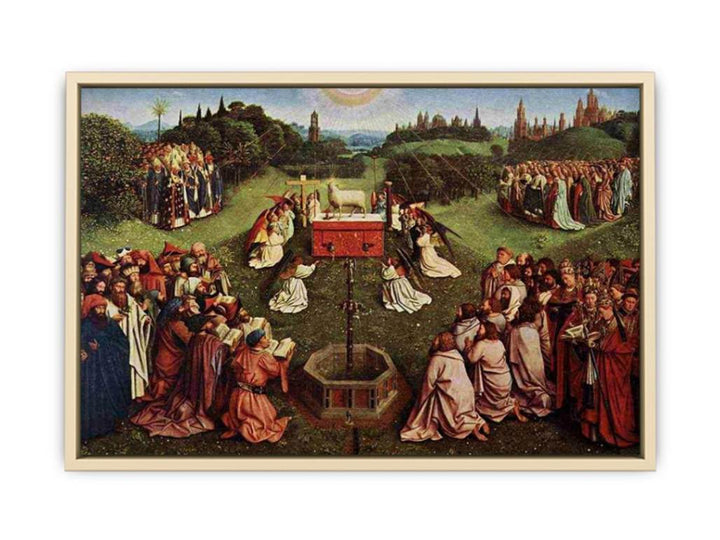 The Ghent Altarpiece- Adoration of the Lamb 1425-29