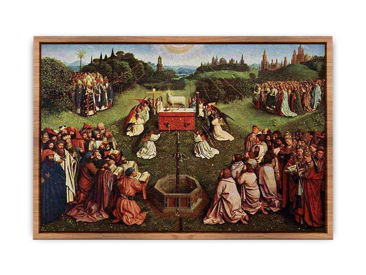 The Ghent Altarpiece- Adoration of the Lamb 1425-29