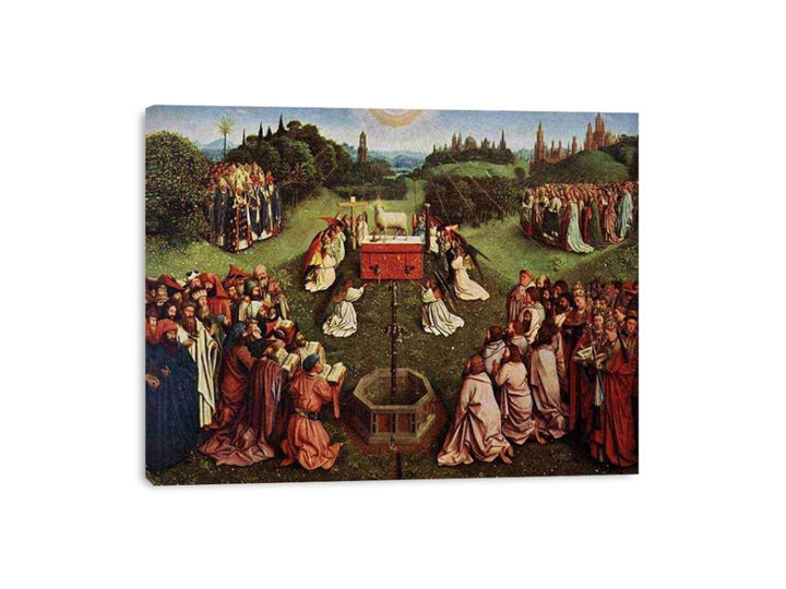 The Ghent Altarpiece- Adoration of the Lamb 1425-29