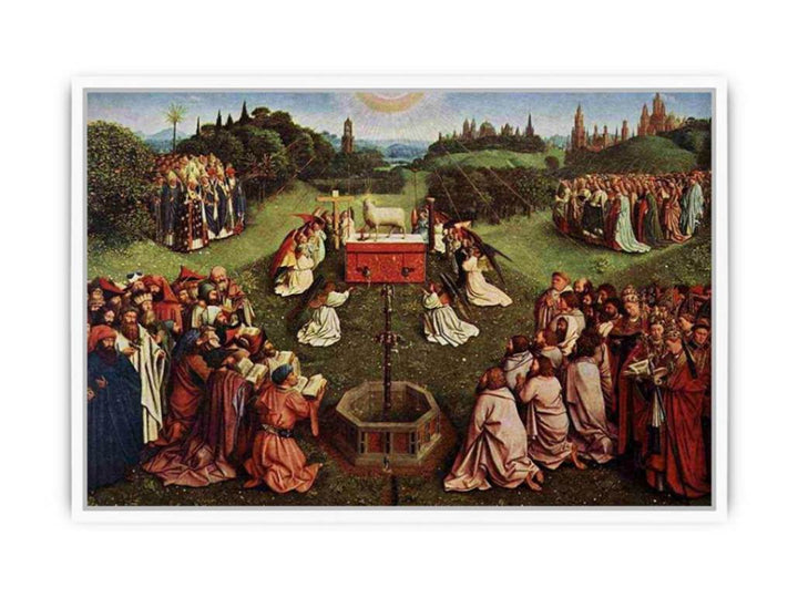 The Ghent Altarpiece- Adoration of the Lamb 1425-29