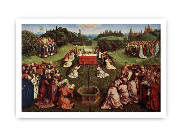 The Ghent Altarpiece- Adoration of the Lamb 1425-29