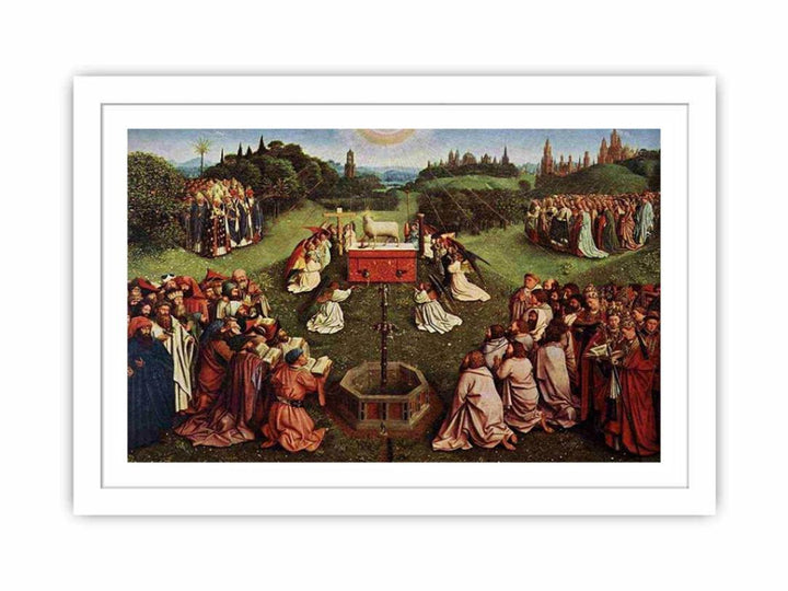 The Ghent Altarpiece- Adoration of the Lamb 1425-29