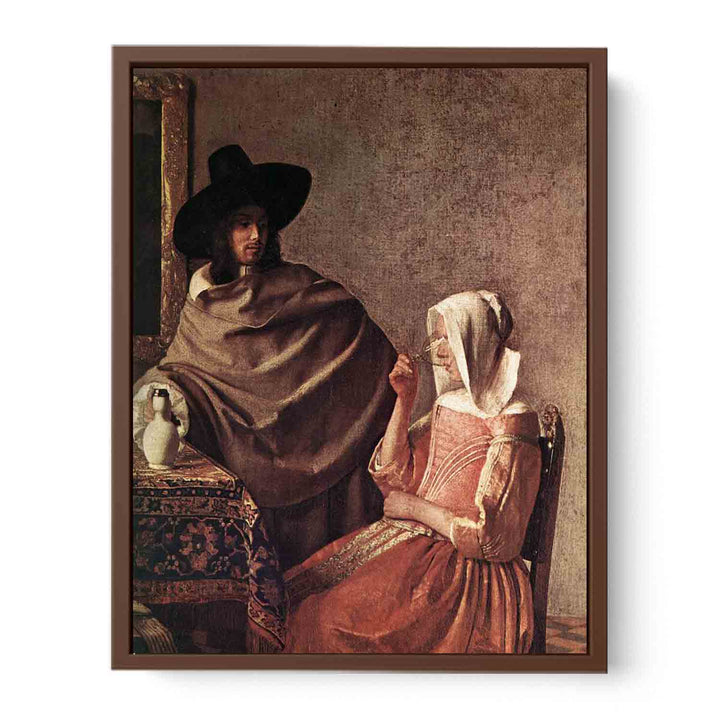 A Lady Drinking and a Gentleman (detail)