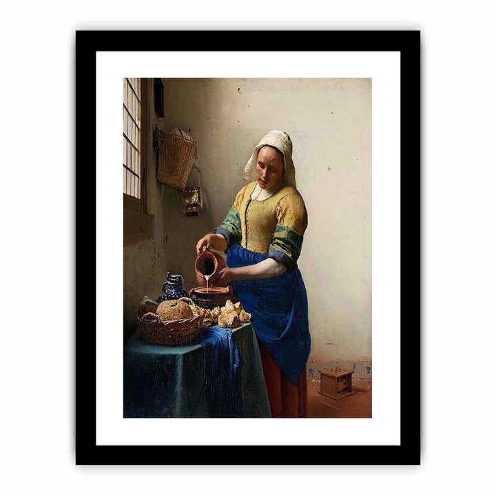 The Milkmaid Painting  by Jan Vermeer