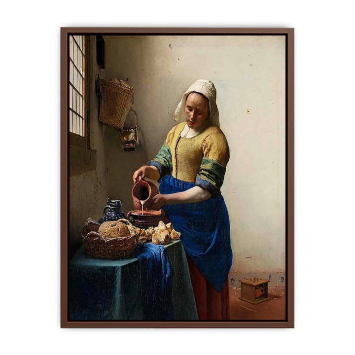 The Milkmaid Painting  by Jan Vermeer