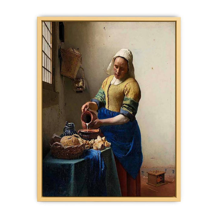 The Milkmaid Painting  by Jan Vermeer