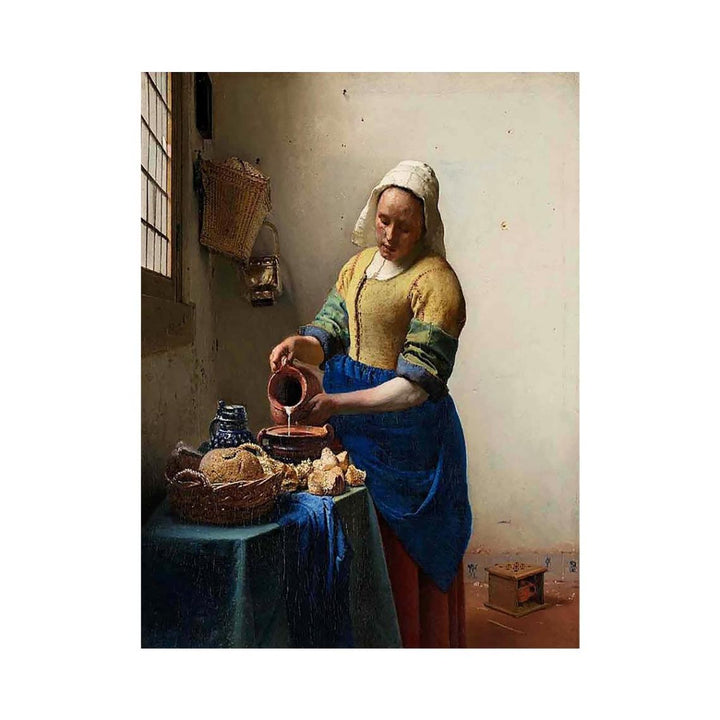 The Milkmaid Painting  by Jan Vermeer