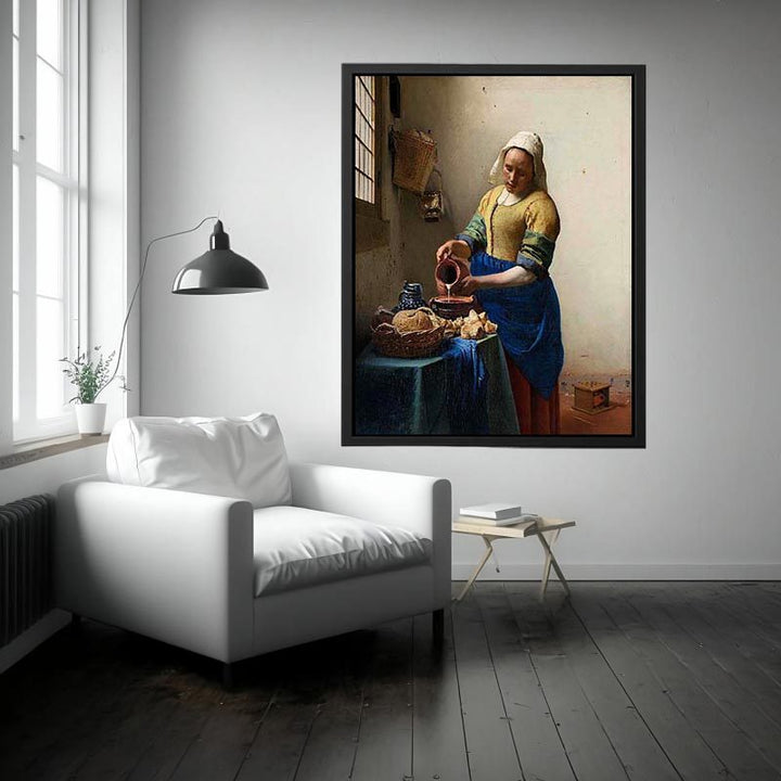 The Milkmaid Painting  by Jan Vermeer