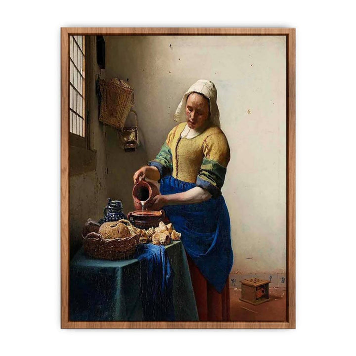 The Milkmaid Painting  by Jan Vermeer