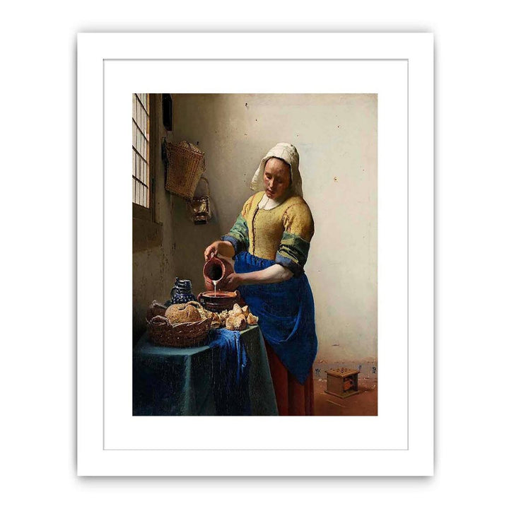 The Milkmaid Painting  by Jan Vermeer