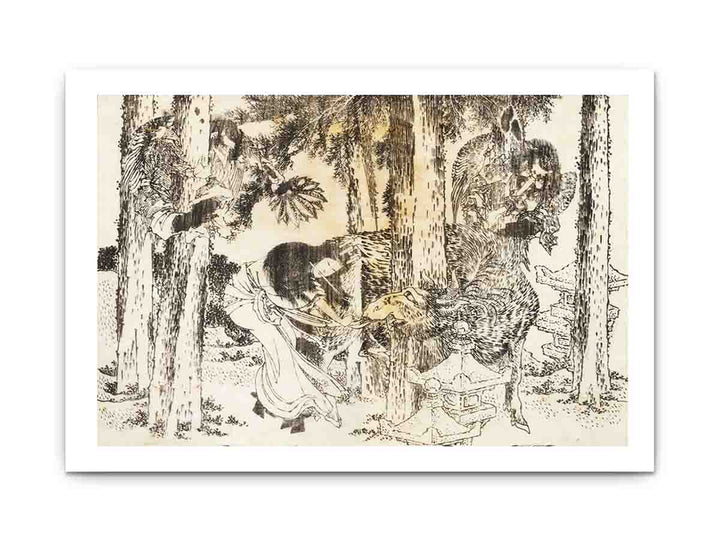 A woman makes a cursing ritual ceremony