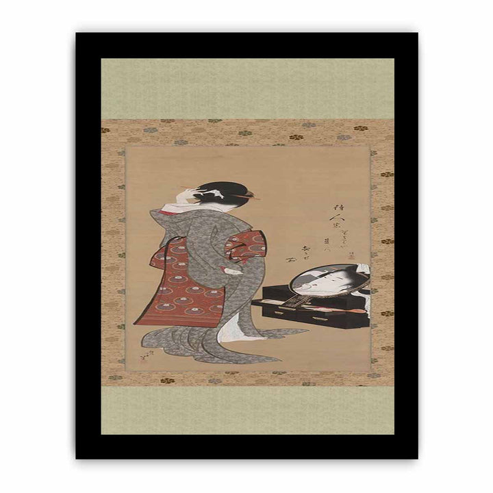 Woman Looking at Herself in a Mirror