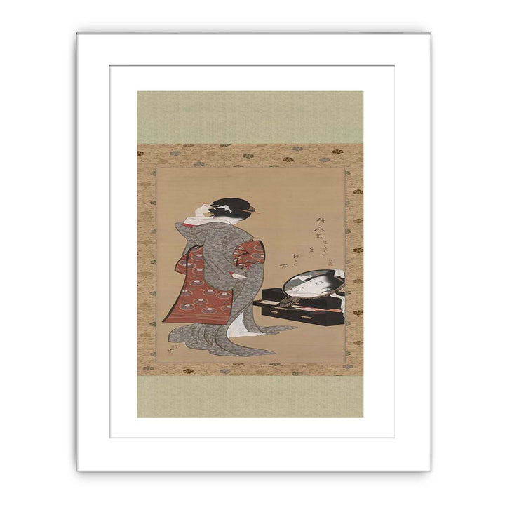 Woman Looking at Herself in a Mirror