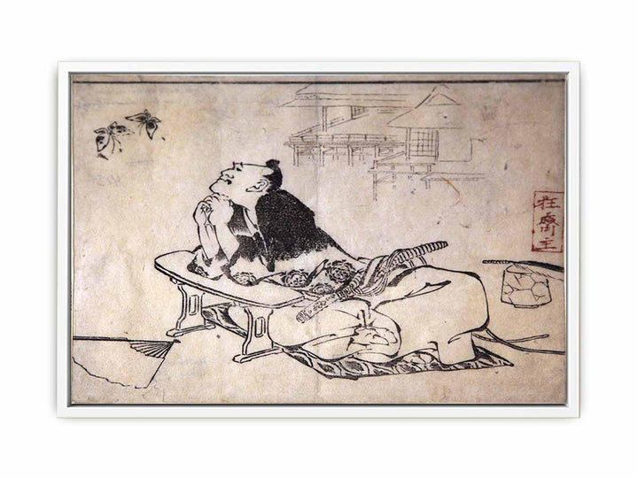 Philosopher Watching a Pair of Butterflies