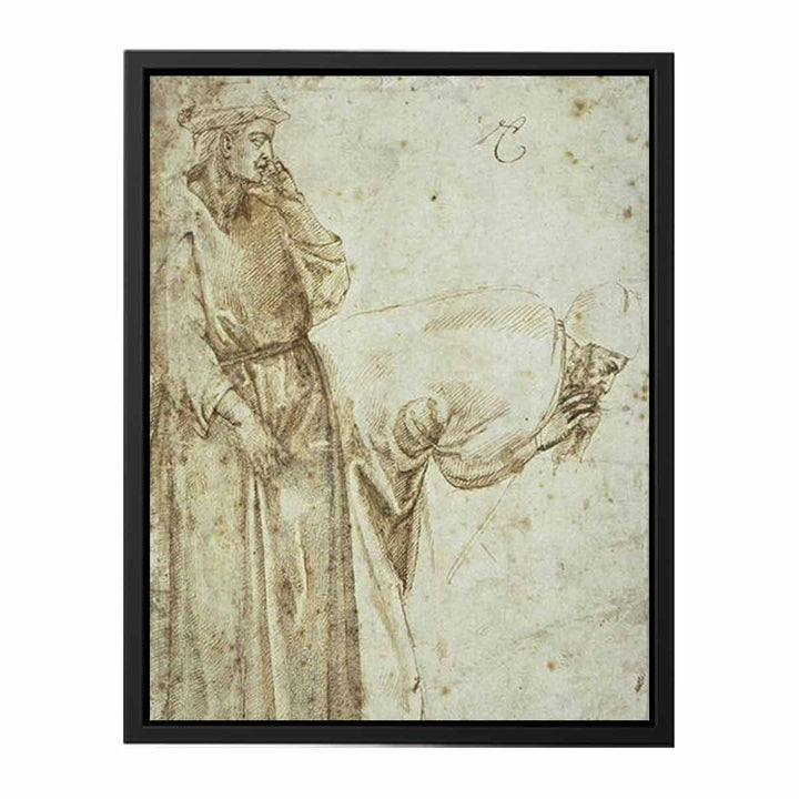 Two Male Figures after Giotto (recto)