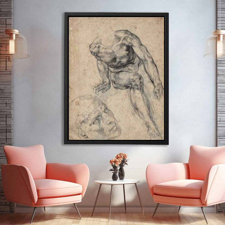 Study of a Male Nude (recto)