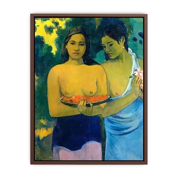 Two Tahitian Women by Paul Gauguin