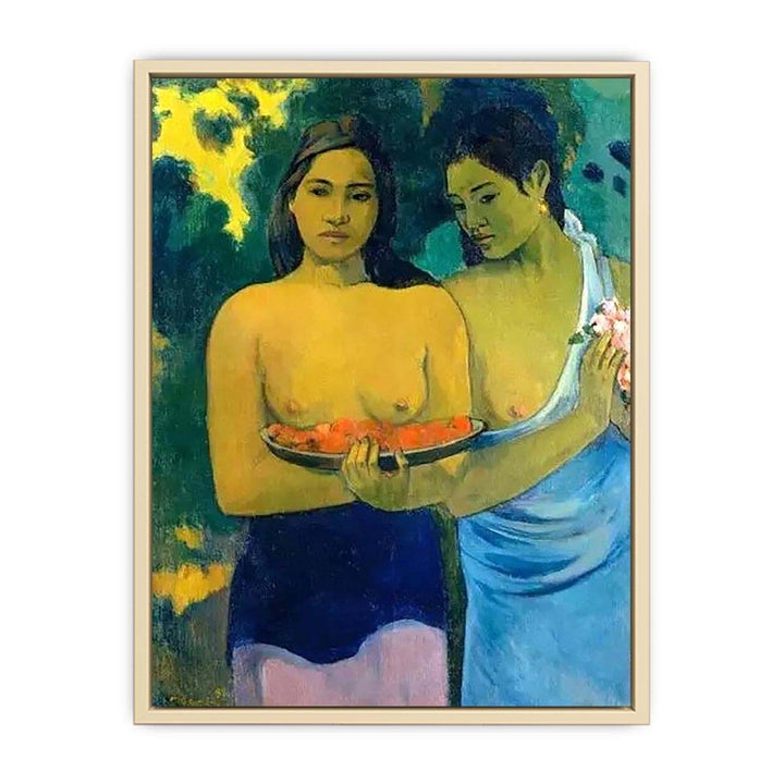 Two Tahitian Women by Paul Gauguin