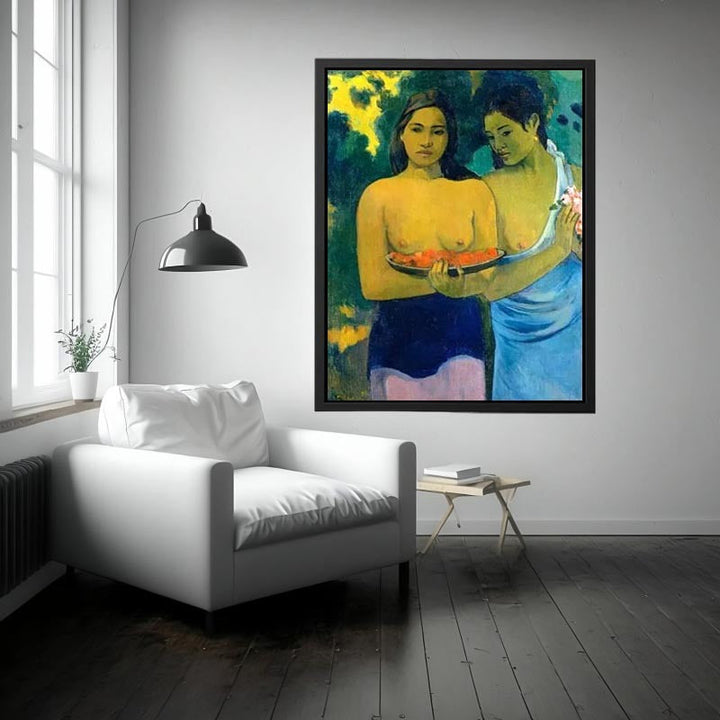 Two Tahitian Women by Paul Gauguin