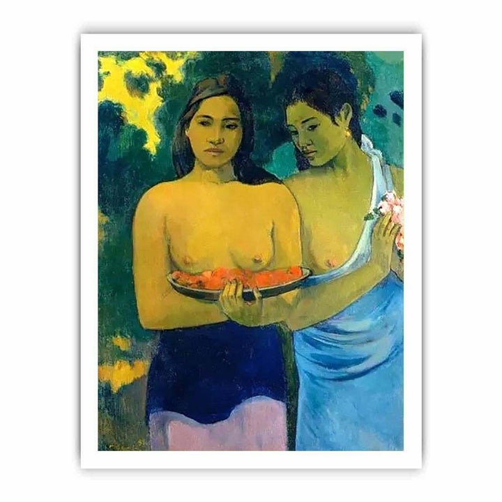Two Tahitian Women by Paul Gauguin