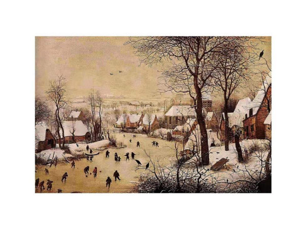 Winter Landscape with Skaters and Bird Trap 1565
