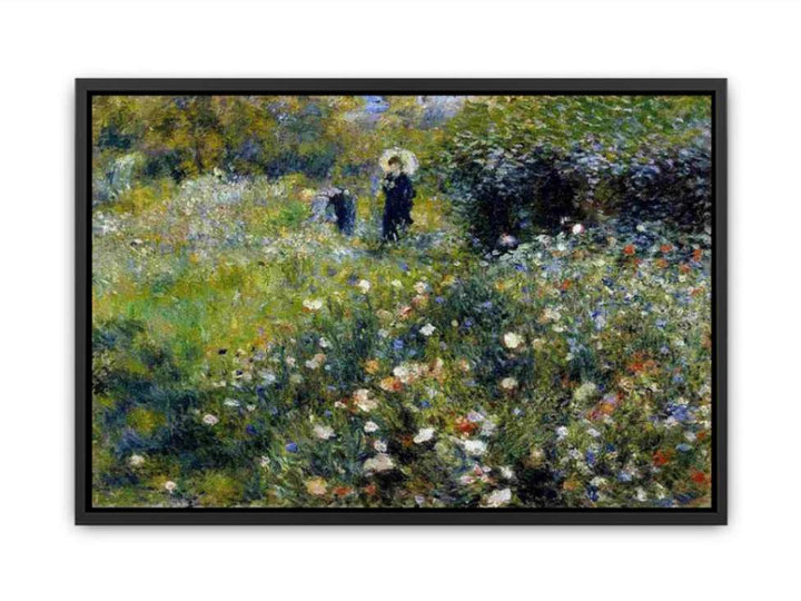 Woman with a Parasol in a Garden