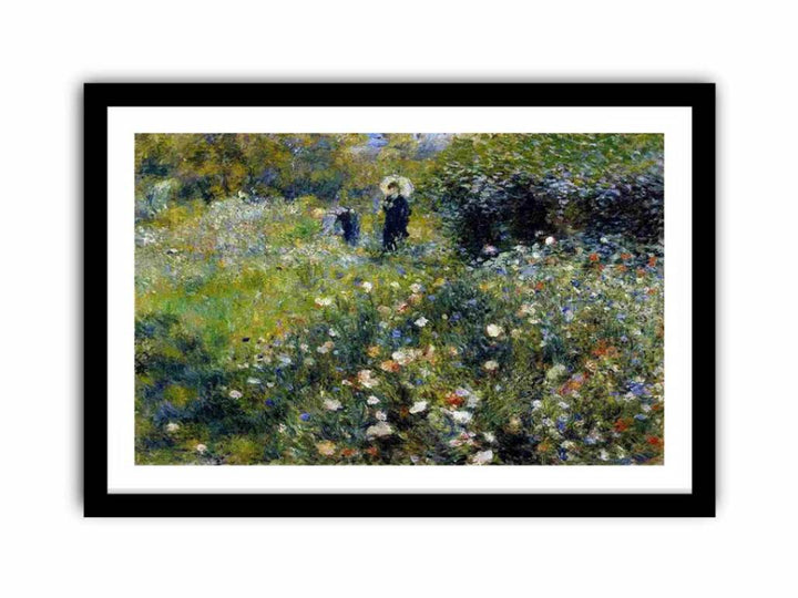 Woman with a Parasol in a Garden