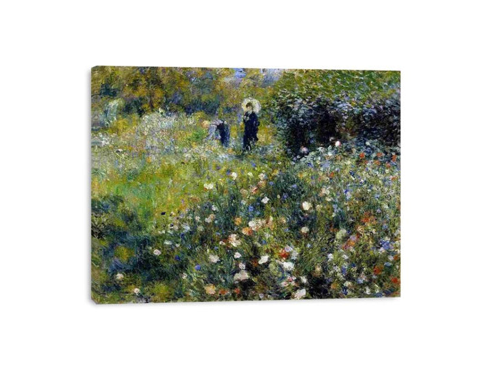 Woman with a Parasol in a Garden