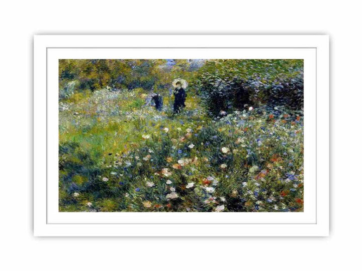 Woman with a Parasol in a Garden