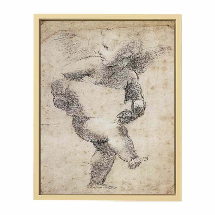 Winged Putto with Cartello