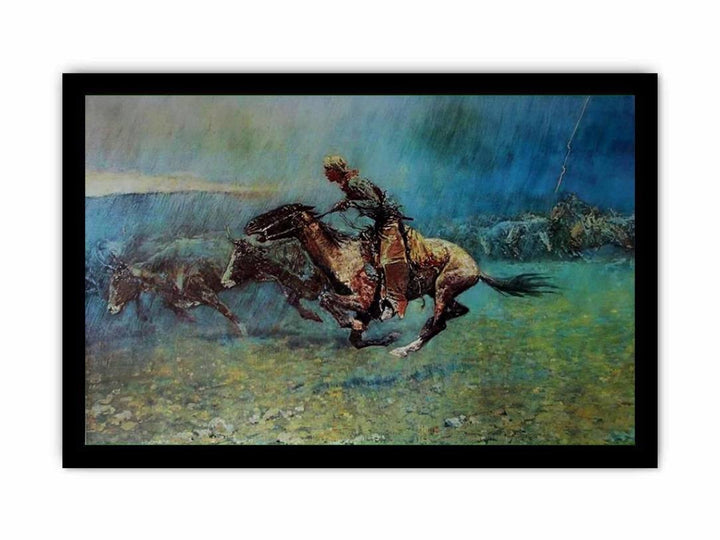 Remington Stampede by Frederic Remington