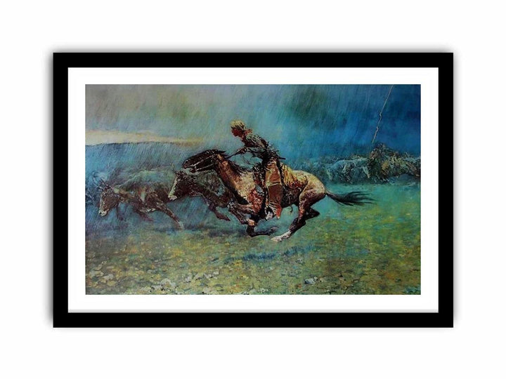 Remington Stampede by Frederic Remington