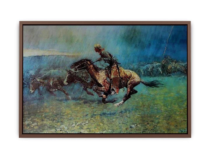 Remington Stampede by Frederic Remington