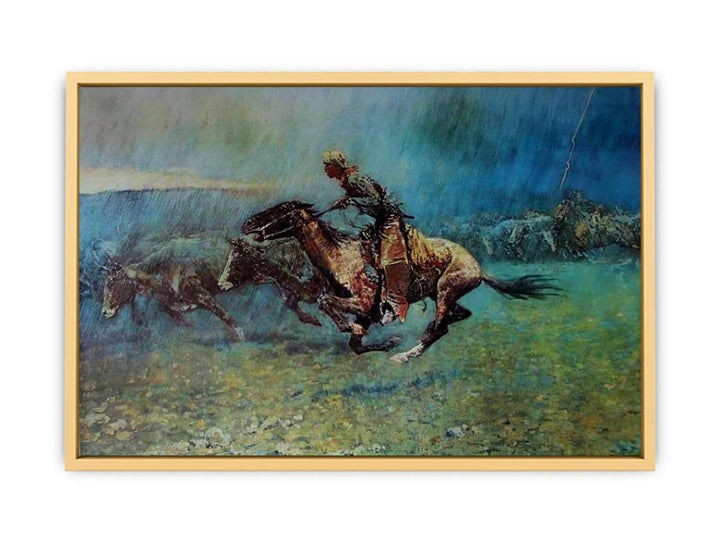 Remington Stampede by Frederic Remington