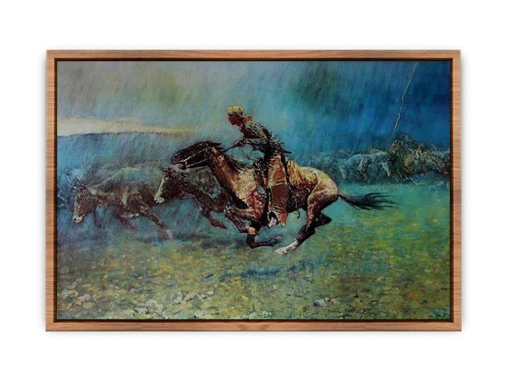 Remington Stampede by Frederic Remington