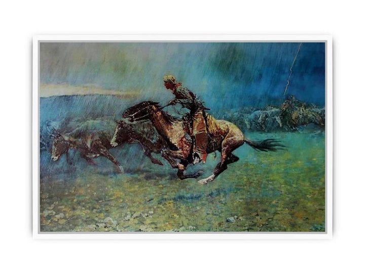 Remington Stampede by Frederic Remington